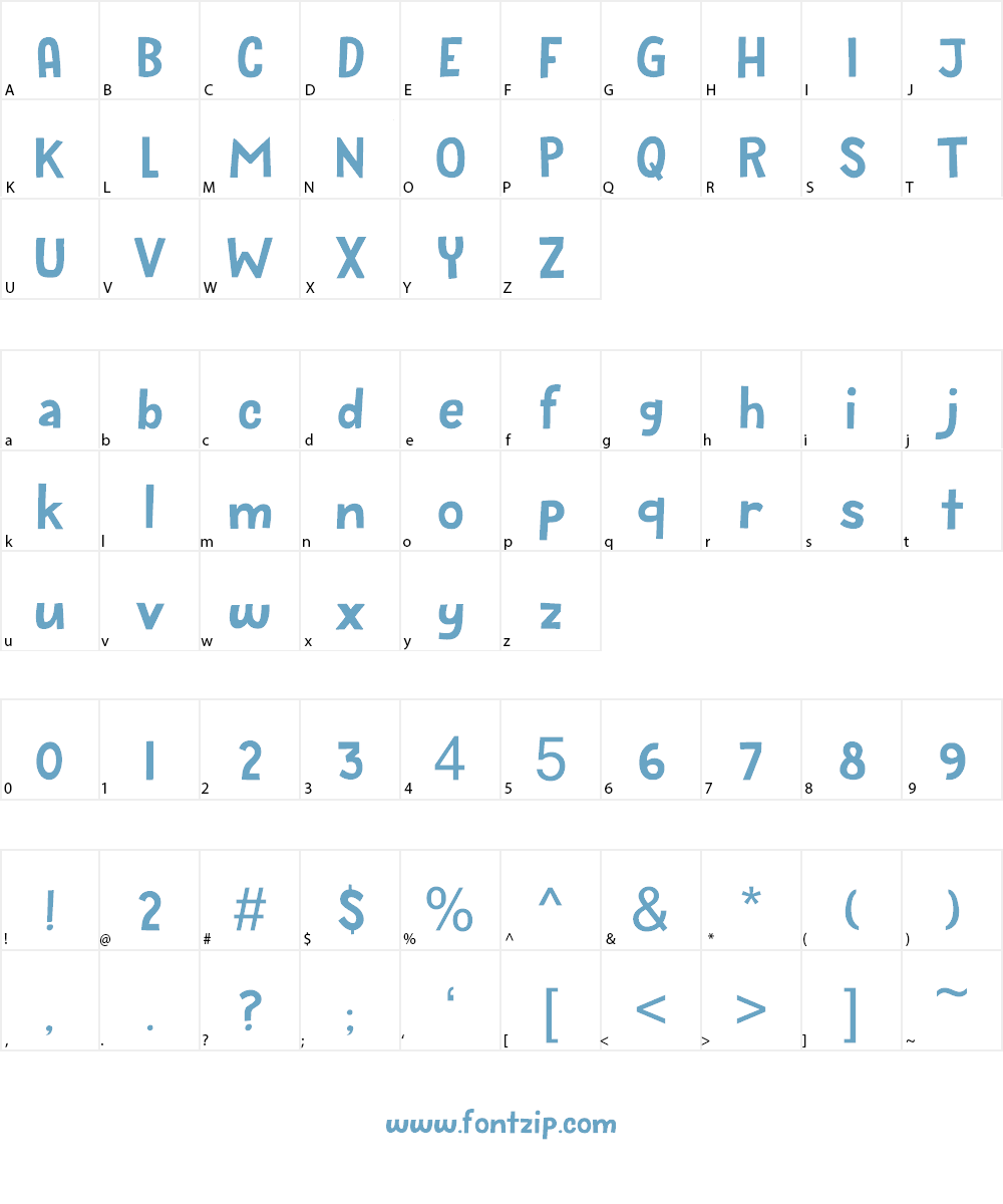 Bugbear DEMO Font Character